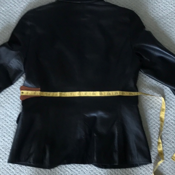 Theory lamb leather jacket 4 - Picture 6 of 9